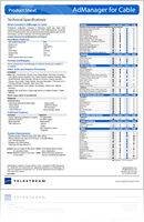 AdManager for Cable: Technical Specifications