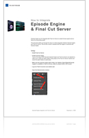 Video transcoding and workflow automation - Integration with Final Cut Server