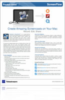 ScreenFlow Datasheet