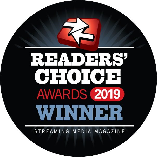 2019 Streaming Media Readers' Choice Award Winner