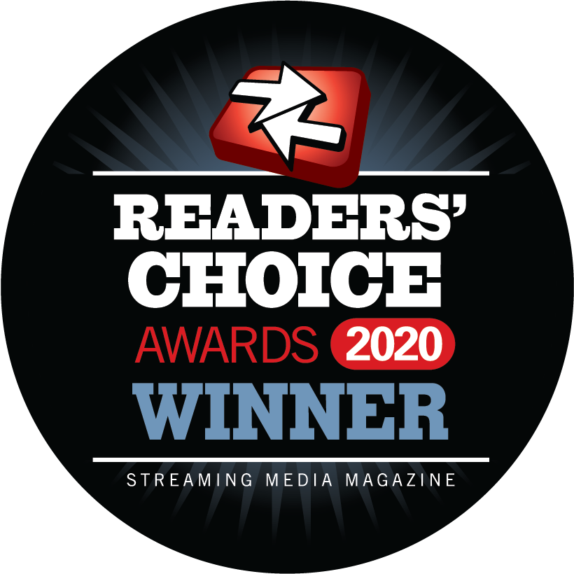 2020 Streaming Media Readers' Choice Award Winner