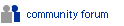 Community forum button